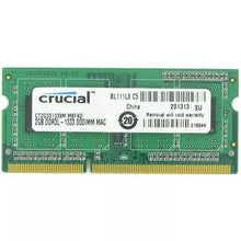 Load image into Gallery viewer, Crucial 4GB (2 x 2GB) DDR3-1333 (PC3-10600) 204-Pin SODIMM Laptop RAM