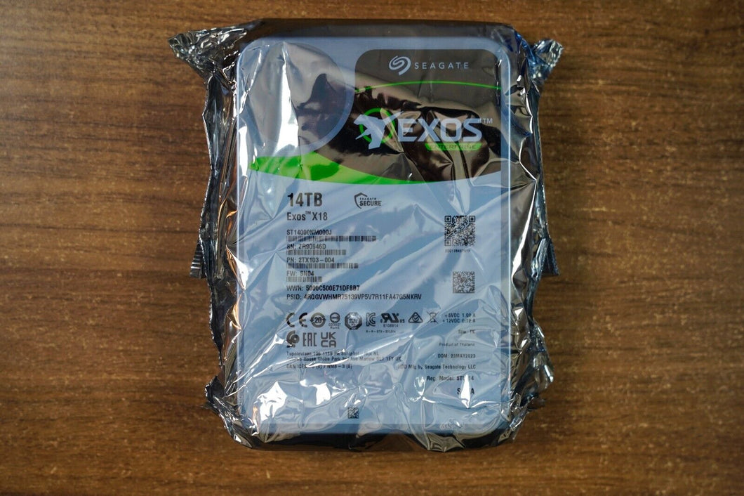 Seagate Exos X18 14TB 7200 RPM 3.5