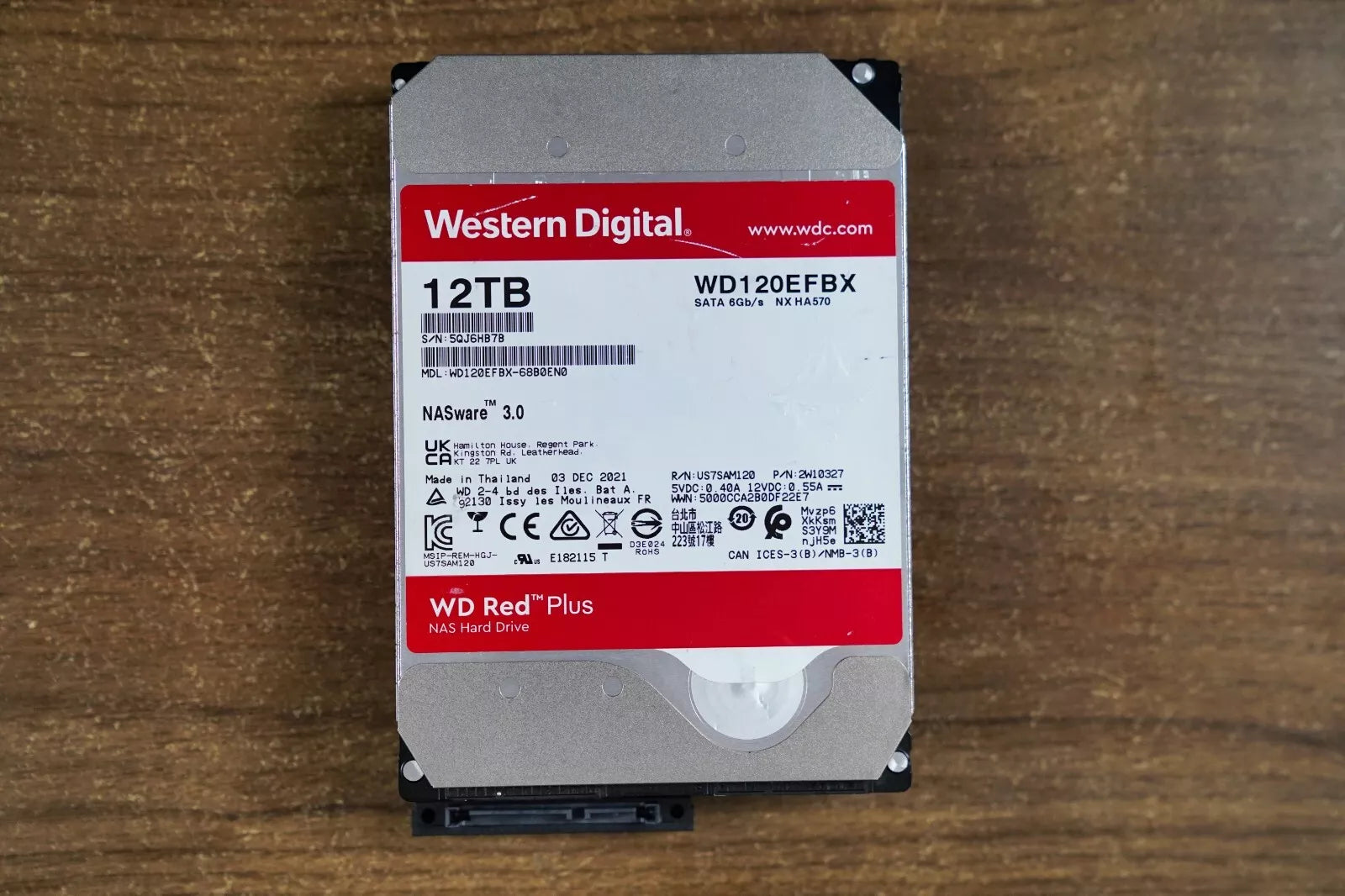 Western Digital HDD 12TB WD120EFAX WD Red Plus 12TB HDD Review 