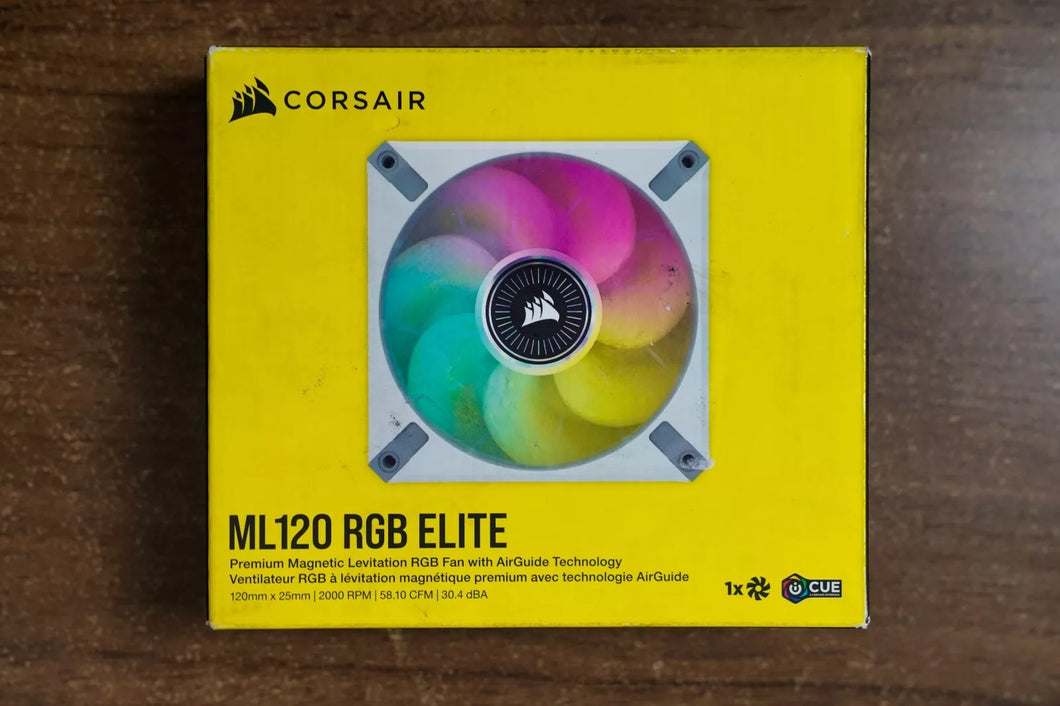 CORSAIR iCUE ML120 RGB ELITE 120mm White Single Fan