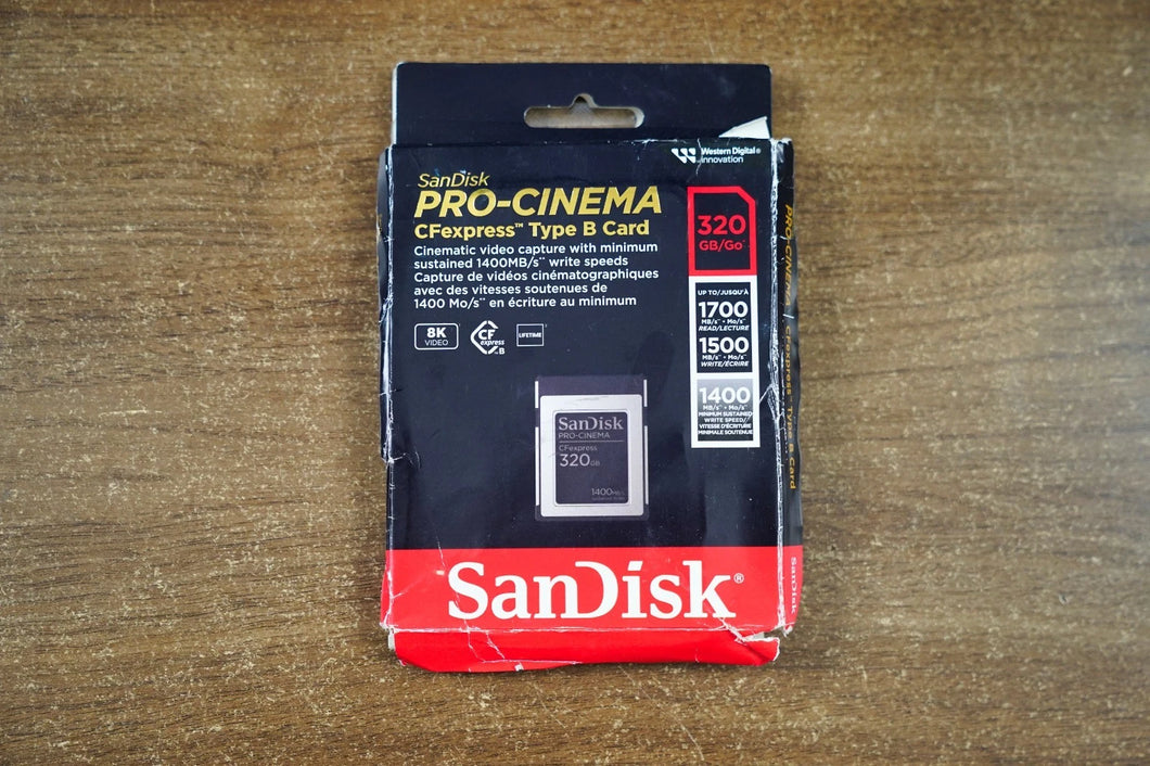 SanDisk 320GB PRO-Cinema CFexpress Type B Card