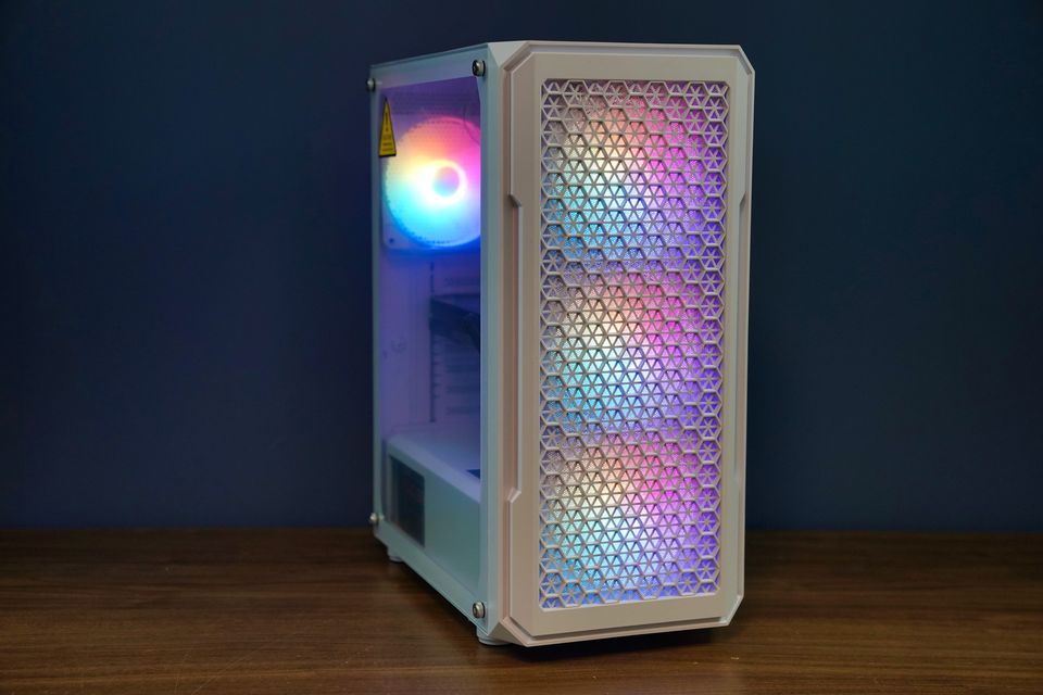 Custom Entry-Level White RGB E-Sports Gaming PC